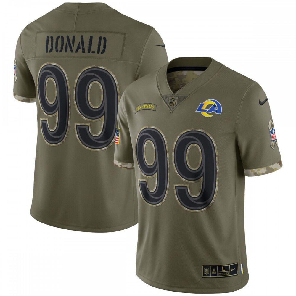 Aaron Donald Los Angeles Rams Nike 2022 Salute To Service Limited Jersey - Olive-Profan Arena